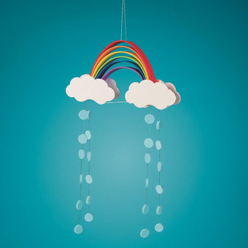 Foam Rainbow Mobiles Craft Kit (Pack of 48)