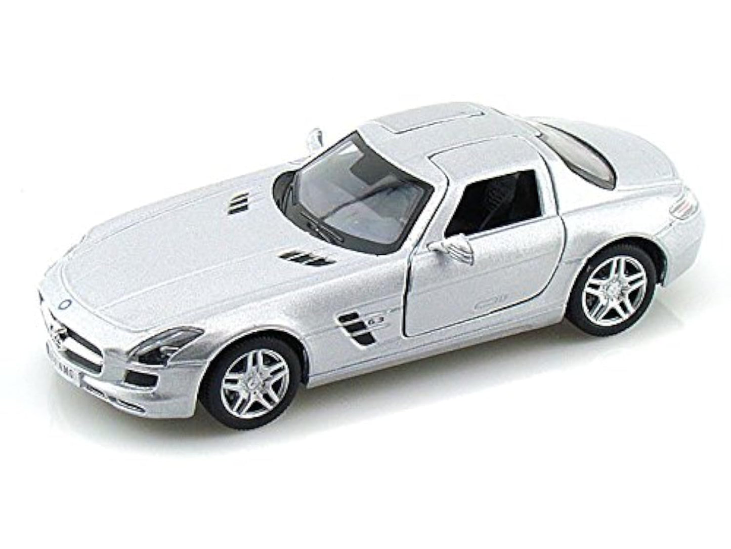 KiNSMART - Mercedes-Benz SLS AMG 1:36 Scale 5" Die Cast Metal Model Toy Car (Silver)