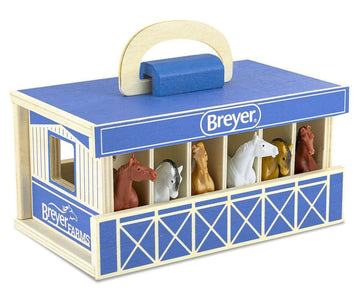 Breyer Farms Wood Stable Playset 59217, Multicolor