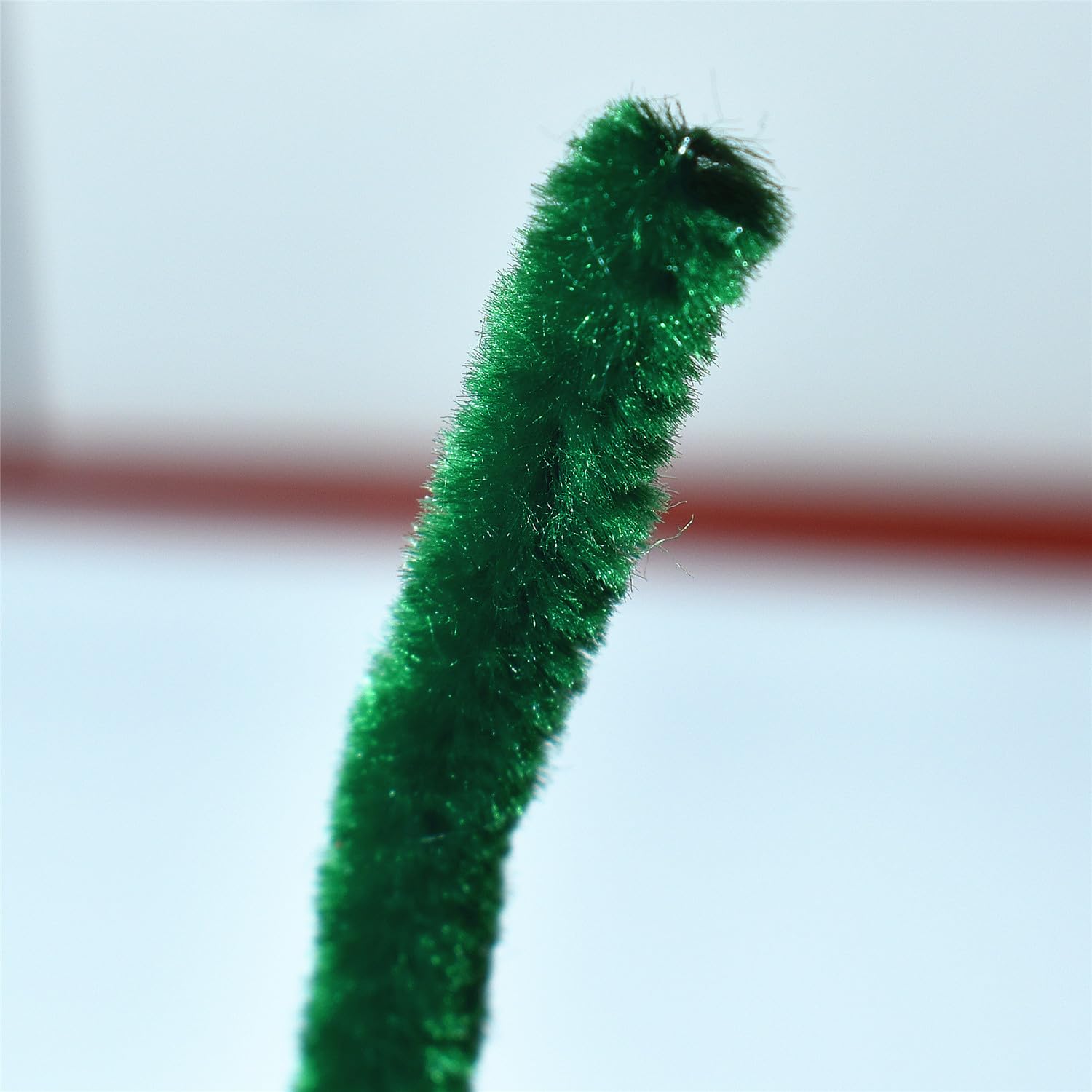 Dark Green Pipe Cleaners Chenille Stems (200 Pack) for DIY Art Craft Decorations Creative (12 in x 0.24 in)