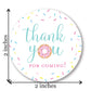 40 cnt Donut Birthday Party Thank You Favor Stickers