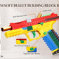 CBLITTLE Automatic Shell Ejecting Toy Gun-Tactical DIY Building Block Handle Set-Multiplayer Strategy Collaboration Toy for Outdoor Team