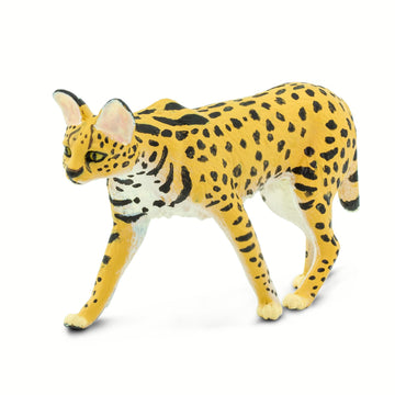 Safari Ltd. Serval Figurine - Realistic 3.75" Wild Cat Figure - Educational Toy for Boys, Girls, and Kids Ages 3+
