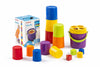 Miniland Sorting & Stacking Toys, Montessori for 1 Year Old, +2 Year Old Boy, 16 Pieces, Kids Cups, Baby Toys 1 Year Old, Shape Sorter | Giantte