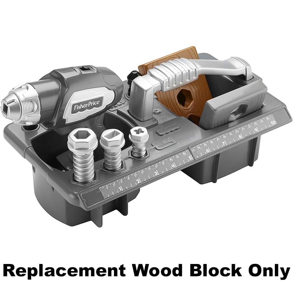 Replacement Part for Fisher-Price Drillin' Action Tool Set - DVH16 ~ Replacement Wood Block