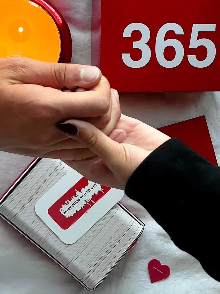 WE’RE NOT Really Strangers 365 Card Game - Daily Conversation Cards for Couples - Gift for Partners, Fun & Meaningful Scratch-Off Relationship