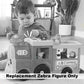 Replacement Zebra Figure for Fisher-Price Little People Big ABC Animal Train Playset - HCL79 and GFL22