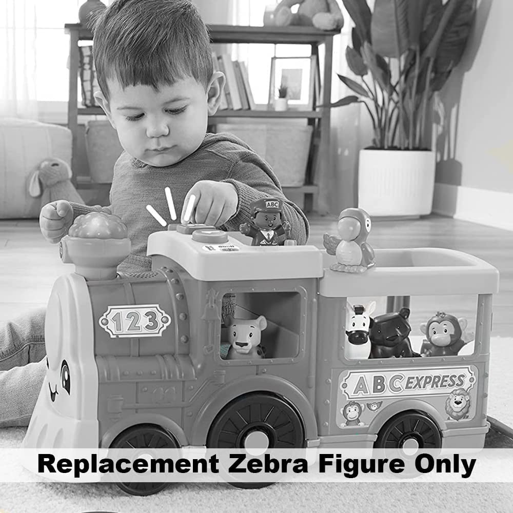 Replacement Zebra Figure for Fisher-Price Little People Big ABC Animal Train Playset - HCL79 and GFL22