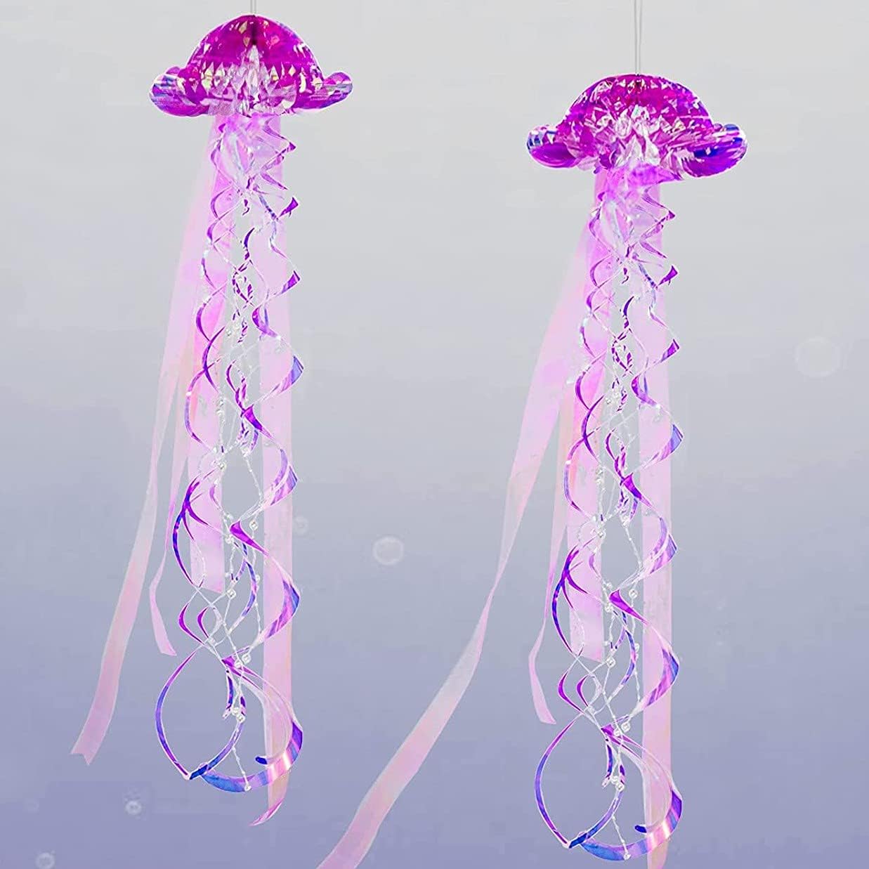 Cheerland Purple Jellyfish Decor Under The Sea Party Decoration Little Mermaid Theme Birthday Decorations Ocean Theme Décor Hanging Jelly Fish