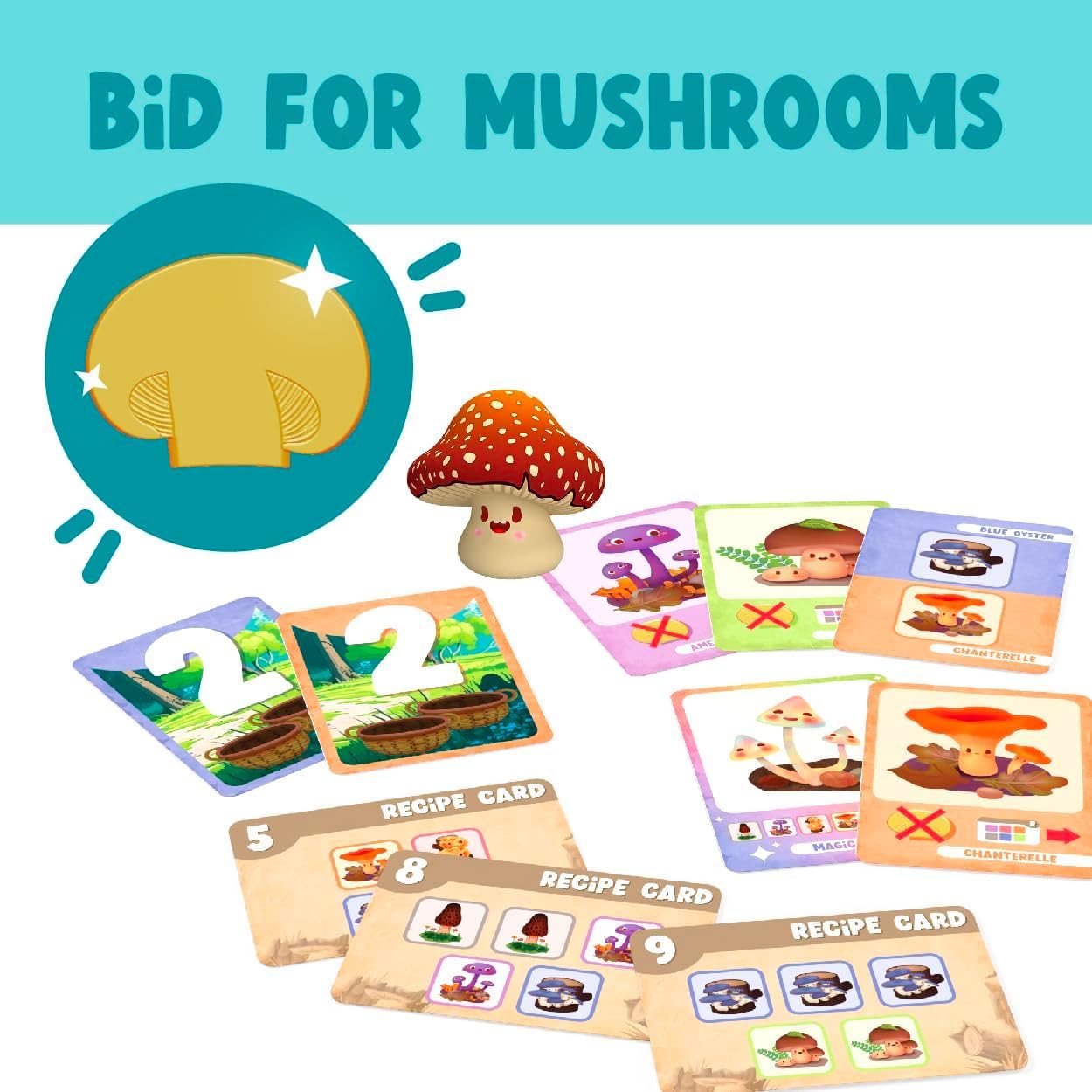 Gamewright A Bunch of Fun Guys - Family Board Games & Kids Games | Card Bidding Game for Kids 8+ | Cooperative Rescue Adventure for 2?4 Players