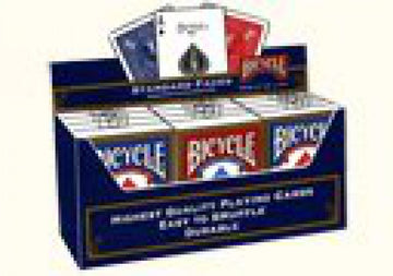 Bicycle Poker Size Standard Index Playing Cards (12-Pack) [Colors May Vary: Red, Blue or Black]