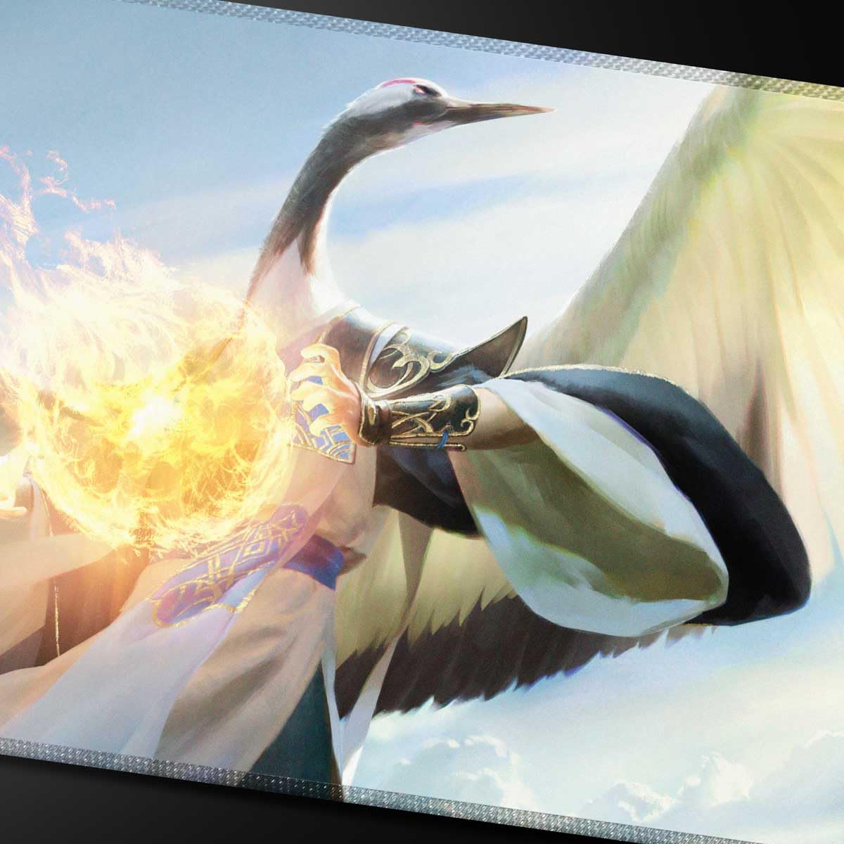 Ultra PRO - Commander Series #5 - Three Color Wedge - Kykar Stitched Playmat for Magic: The Gathering | Use as Mousepad, Desk Mat, Protects MTG Cards