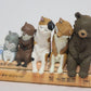 Newbee4 Miniature All 5 Types Adorable Sleeping Animal Figures - Hamster, Otter, Calico Cat, Shiba Inu and Bear sit Close and Sleep Together,Capsule