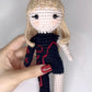 Artisanal Handmade Crochet Finished Plush Doll (Super Star in Snake Bodysuit)