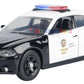 Motormax 2011 Dodge Charger Los Angeles Police Department LAPD Police Pursuit Vehicle 1/43 Diecast Police Car w/Acrylic Display Case 79466