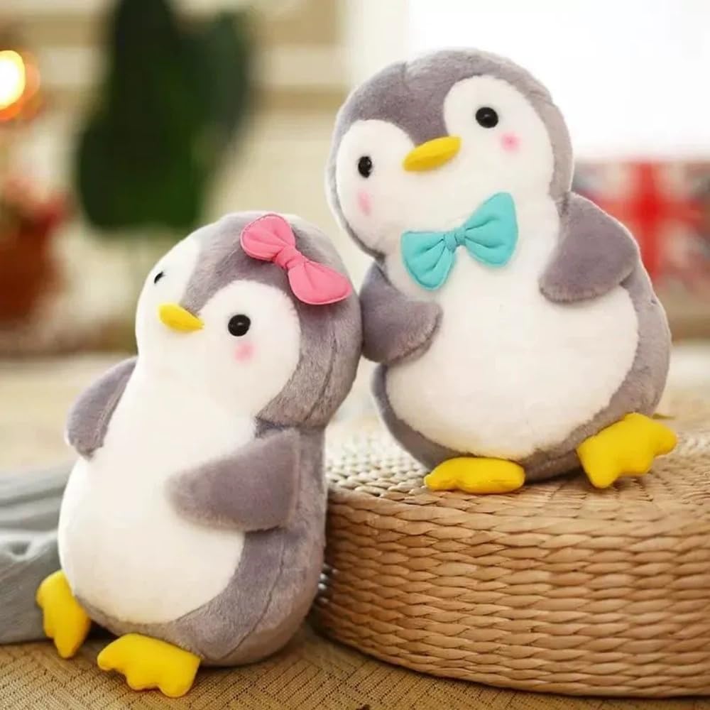 Xshelley 9.8 inch new Penguin Plush Toys Pillow,Penguin Doll Stuffed Animal Plush Toys,Marine Animal,Children's Birthday Gift Home Decor (Girl's
