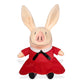 YOTTOY Olivia the Pig Plush Doll - Olivia Stuffed Animal Inspired by the Olivia Books by Ian Falconer, Soft 11 Inch Storybook Pig Plush Toy with Red