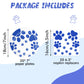 40PCS Blue Paw Print Party Supplies Dog Themed Birthday decorations Disposable Tableware Including Plates Napkins for Dog Birthday Baby Shower Pet