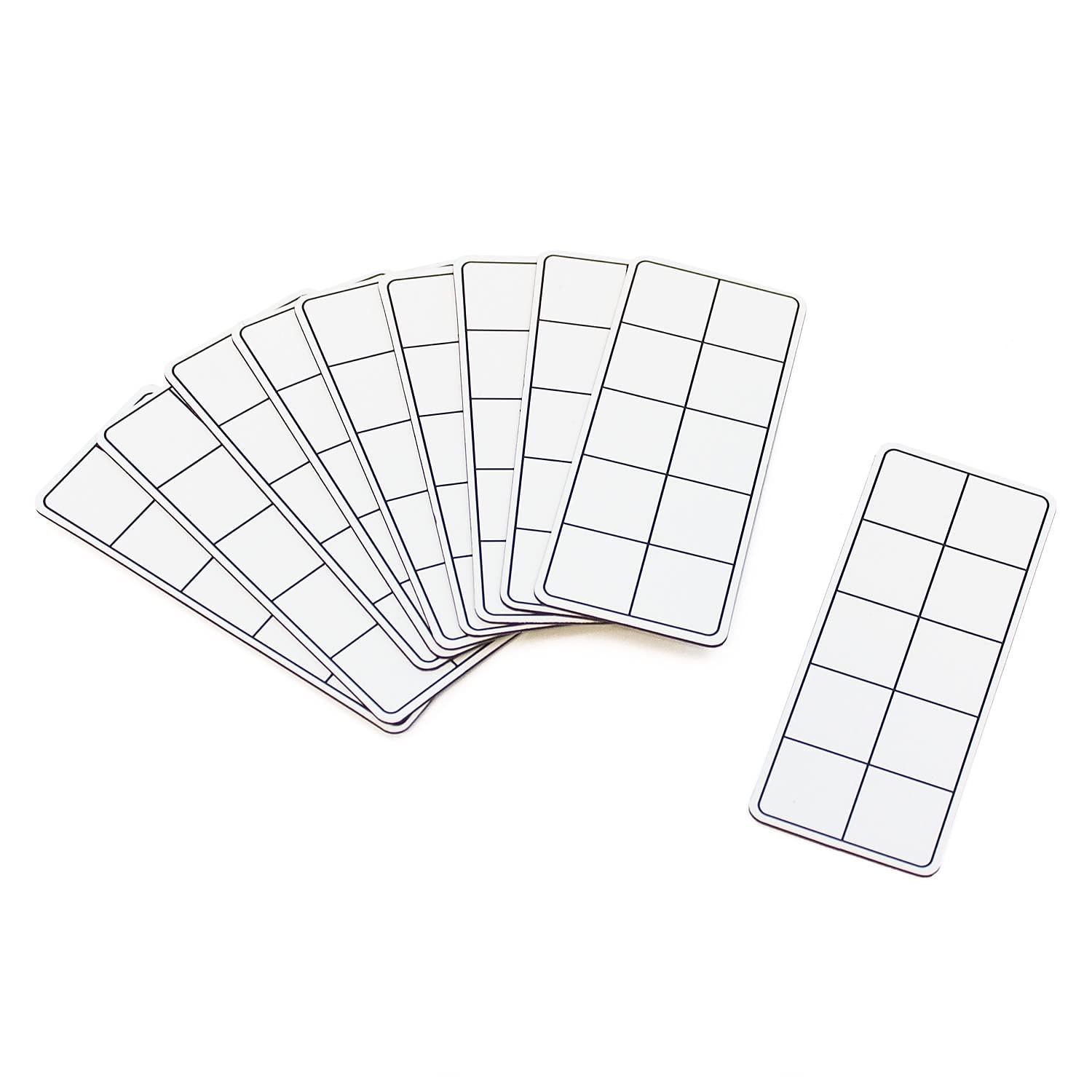 Junior Learning Ten Frames Rainbow Set,Multi,1.96 H x 5.91 L x 7.8 W,JL614