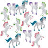 Vinyl Unicorn Figures - 12 Pieces