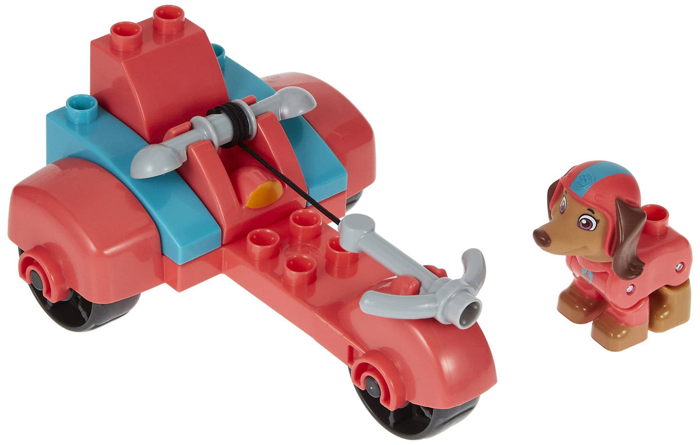 Mattel MEGA BLOKS PAW Patrol Liberty's City Scooter Toy Building Set with 10 jr. Bricks and 1 poseable Liberty Figure, Gift Set for Boys and Girls