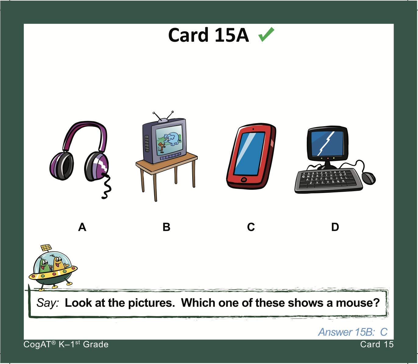 TestingMom.com CogAT Test Prep Flash Cards - Kindergarten (Level 5/6) - Grade 1 (Level 7) - 140+ Practice Questions - Tips for Higher Scores on