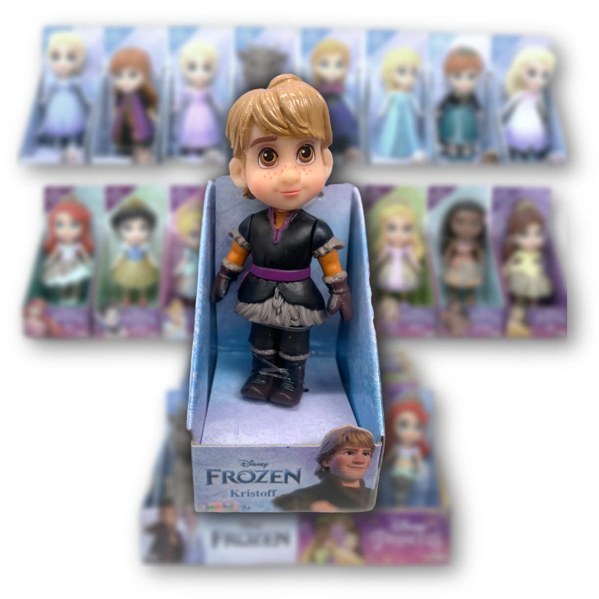 Amarina Packed in Clear Box for Gift Frozen Mini Poseable 3.5inch Doll Choose from All 14 Style Frozen Characters (Kristoff)