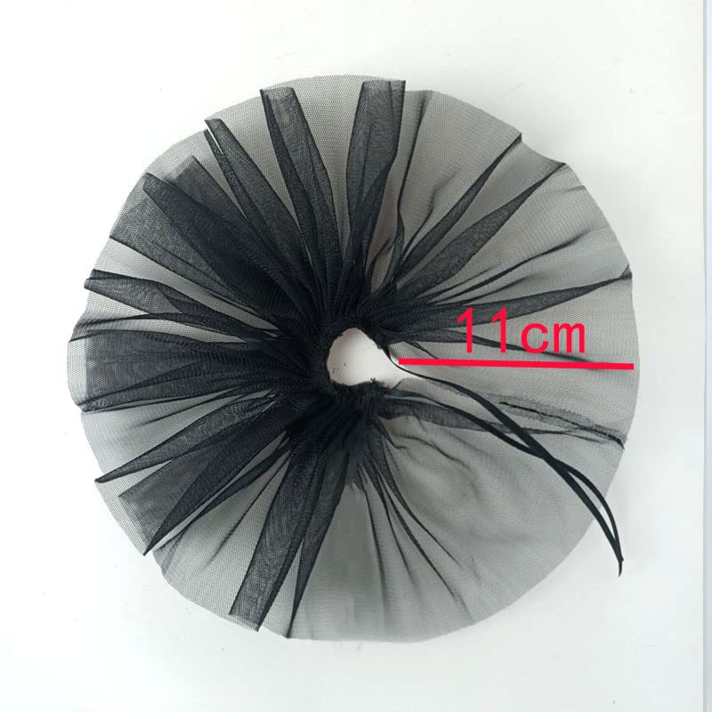 2pcs/lot Fashion Petticoat for 11.5" 1/6 Doll Slip Wedding Dress Underskirt Clothes Outfits 1/6 BJD Dollhouse Accessories (Short, Black)