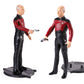 Paramount Star Trek Action Figure Set - Bundle with 4 Figurines Data, Picard, Worf, TROI Plus Decals | 7" Star Trek The Next Generation Toys