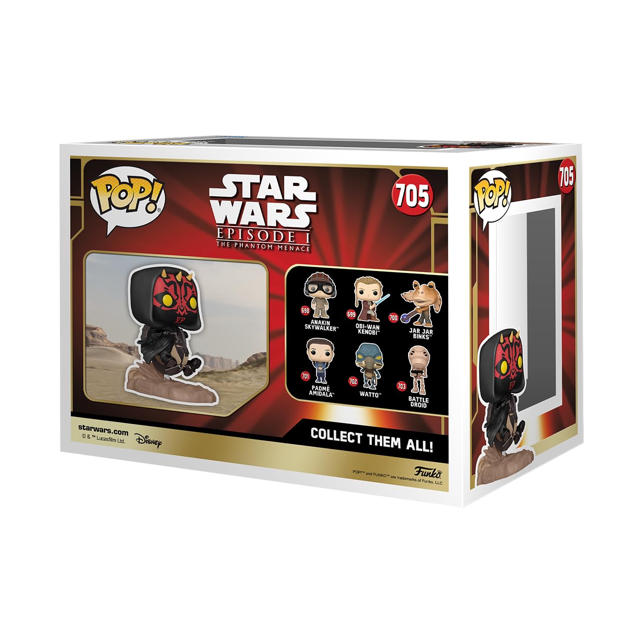 Funko POP! Rides: Star Wars - Phantom Menace - Darth Maul on Bloodfin