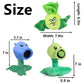 6 PCS Plants and Zombies Plush Plants Zombies Sets Toy Bonk Choy, 1 2 Stuffed Soft New Pirate Doll Jester Plushies, Green Peashooter PVZ Figure