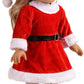 Doll Clothes 18 inch Santa Christmas Dress Outfit Fits 18 Inches Dolls (Dress, Hat, Blet, Stockings)