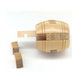 Handmade Powder Barrel Interlocking Wooden puzzle Brain Teaser Puzzles Lock Logic Puzzle Intellectual Removing Assembling Toy for Kids and Adults