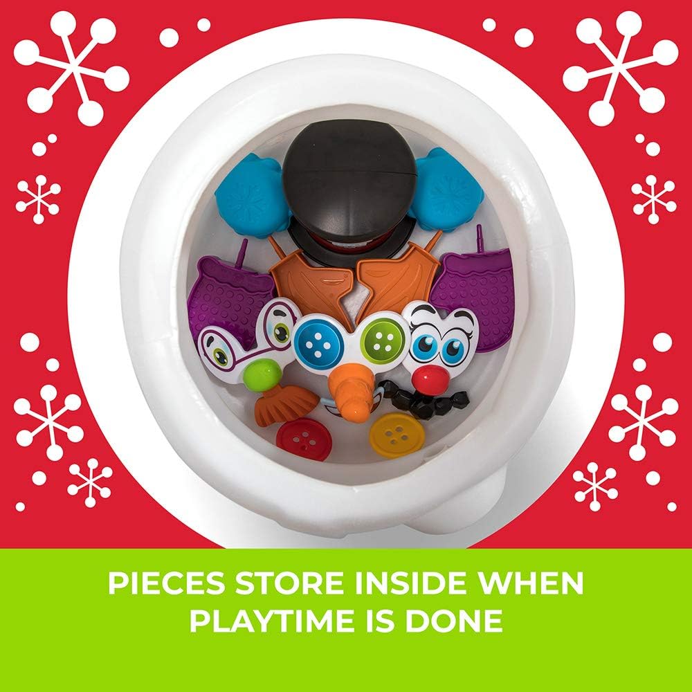 Step2 My First Snowman, Kids Interactive Christmas Toy, Plays Holiday Music & Lights Up, Includes 15 Piece Toy Accessories, Made of Durable Plastic