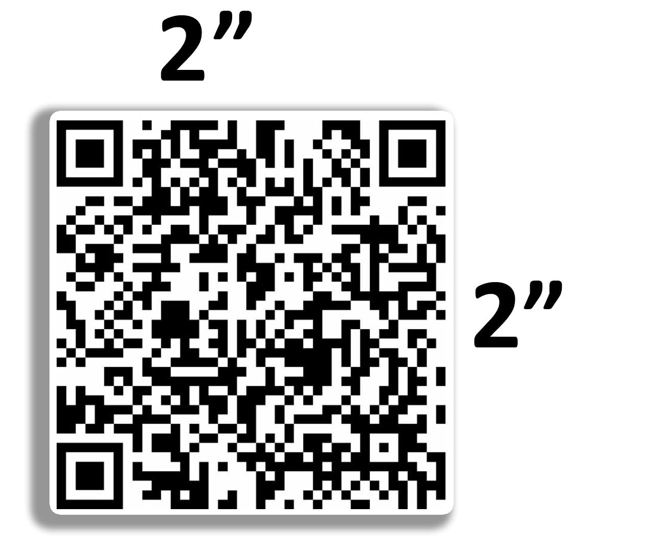 100-Pack Rick Roll QR Code Stickers in a Roll - Funny Gag Gift Stickers, Weatherproof, UV Resistant, 2" x 2"