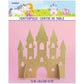 Gold Glitter Princess Castle Centerpiece (35cm) 1 Piece - Perfect for Enchanting Decorations