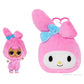 LOL Surprise Loves Hello Kitty and Friends Reversible Plush - Blind Plush with Matching Tot, Sanrio Characters, On-The-Go Play, 5 Surprises, 6