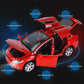 gidoyi Toy Car Model X, Pull Back Car Toys Alloy Vehicles with Lights and Sound 1:32 Scale Model Car (Red)