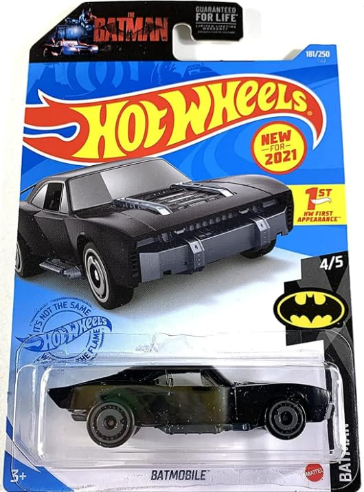 Hot Wheels Batman Themed Random 5 Pack Lot of Assorted Diecast Toy Vehicles [No Duplicates!]