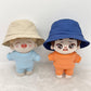 niannyyhouse 10cm 15cm 20cm Plush Doll Accessories Solid Fisherman's Hat Multiple Colors Soft Stuffed Plush Toy Dress Up (a1, 20cm)