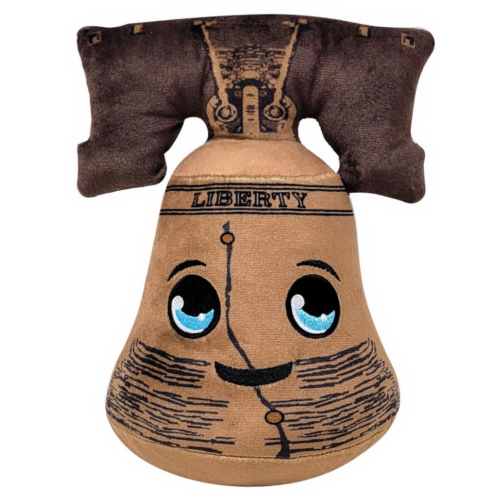 Grovii America 250 Liberty Bell Midori Plushie, 8” Official Chibi Plush, Sustainable + Handcrafted