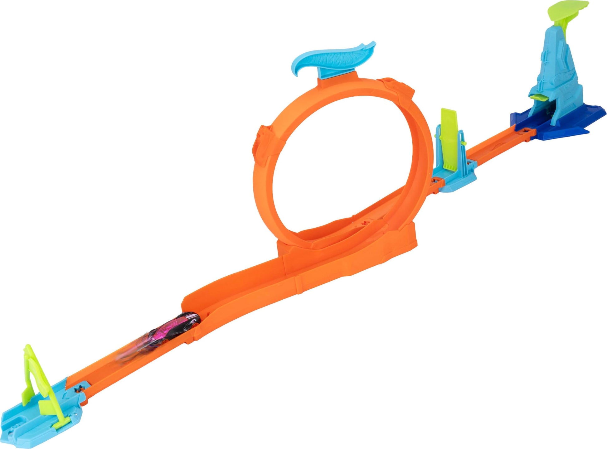 Hot Wheels Stunt Track Loop Flag Finish