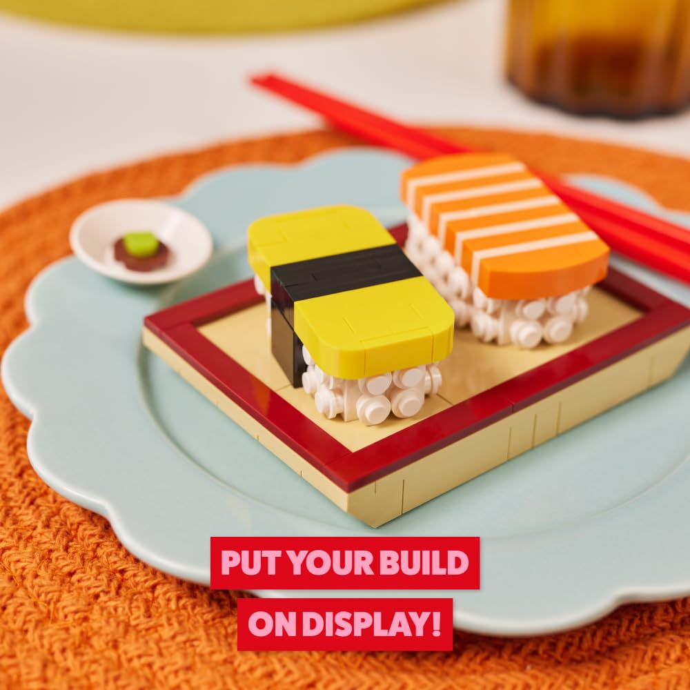 MAX Premium Snacks Building Bricks Collection (Sushi) by ZURU. Building Bricks for Teens, Adults and Collectors. Build, Collect and Display your