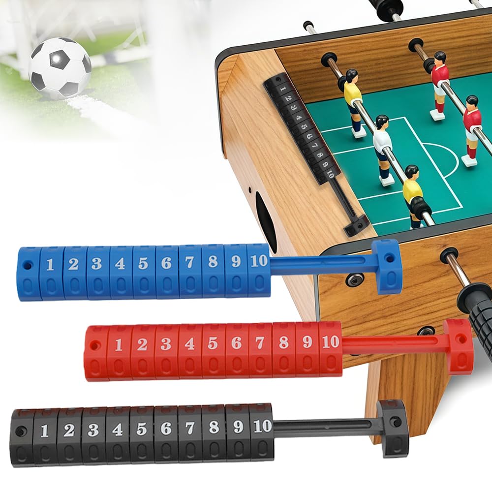 TWZKXC Table Football Counter, 4 Pack Foosball Table Parts Score Counters, Foosball Ball 10 Numbers Scoring Score Counter, Table Football Score Keeper