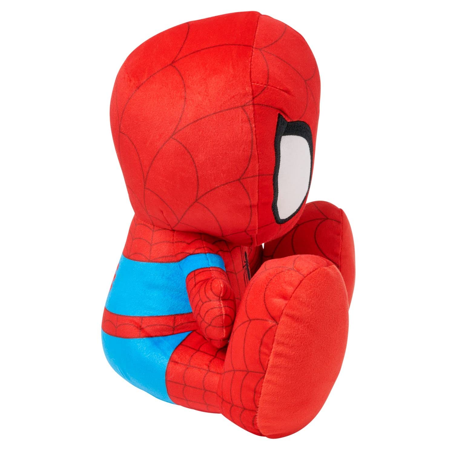 Disney Store Official Spider-Man Big Feet Plush - Spiderman Plush with Embroidered Features, Print Costume Details, Soft Fill, Oversized Feet - Marvel