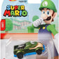 Hot Wheels Super Mario Character Cars Collection - Mario, Luigi, Princess Peach, Light Blue Yoshi, Bullet Bill & Donkey Kong, Die?Cast 1:64 Scale