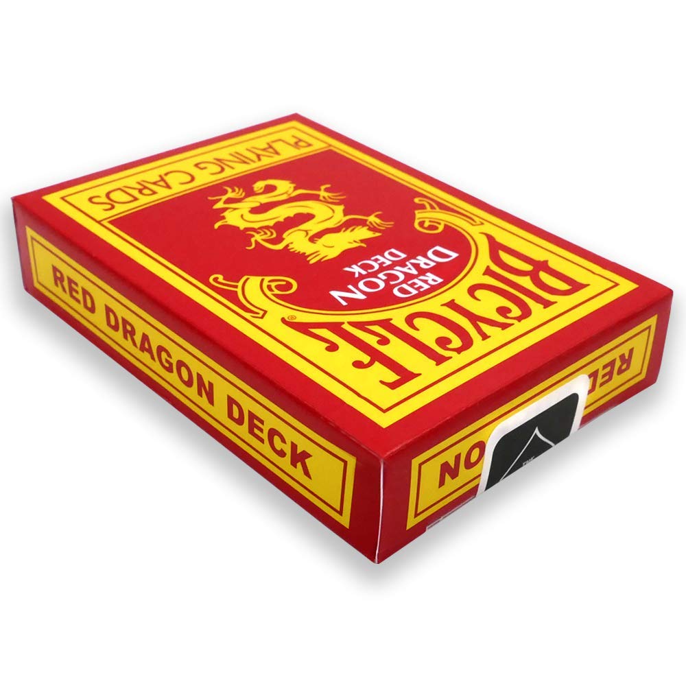 Bicycle Dragon Deck - Reverse Back Red Limited Edition Year of The Dragon Playing Cards