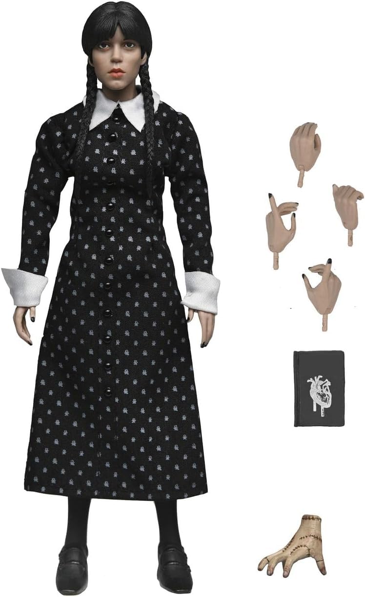 Wednesday - Wednesday Addams (Classic Dress) 8" Clothed Action Figure - NECA