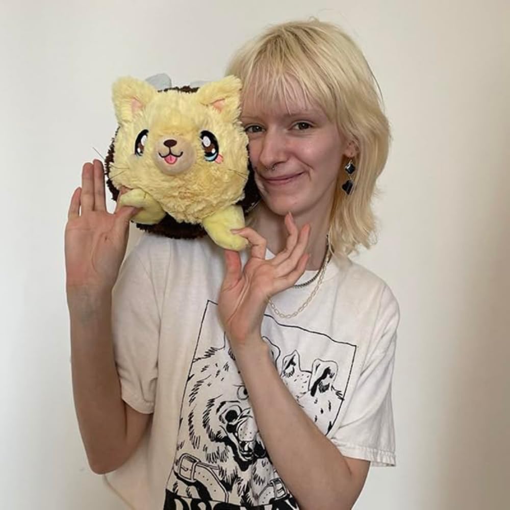 Squishable - Mini Cat Bee - SynthiSquish Collection - 11 in - Soft Toy Collectible Stuffed Animal