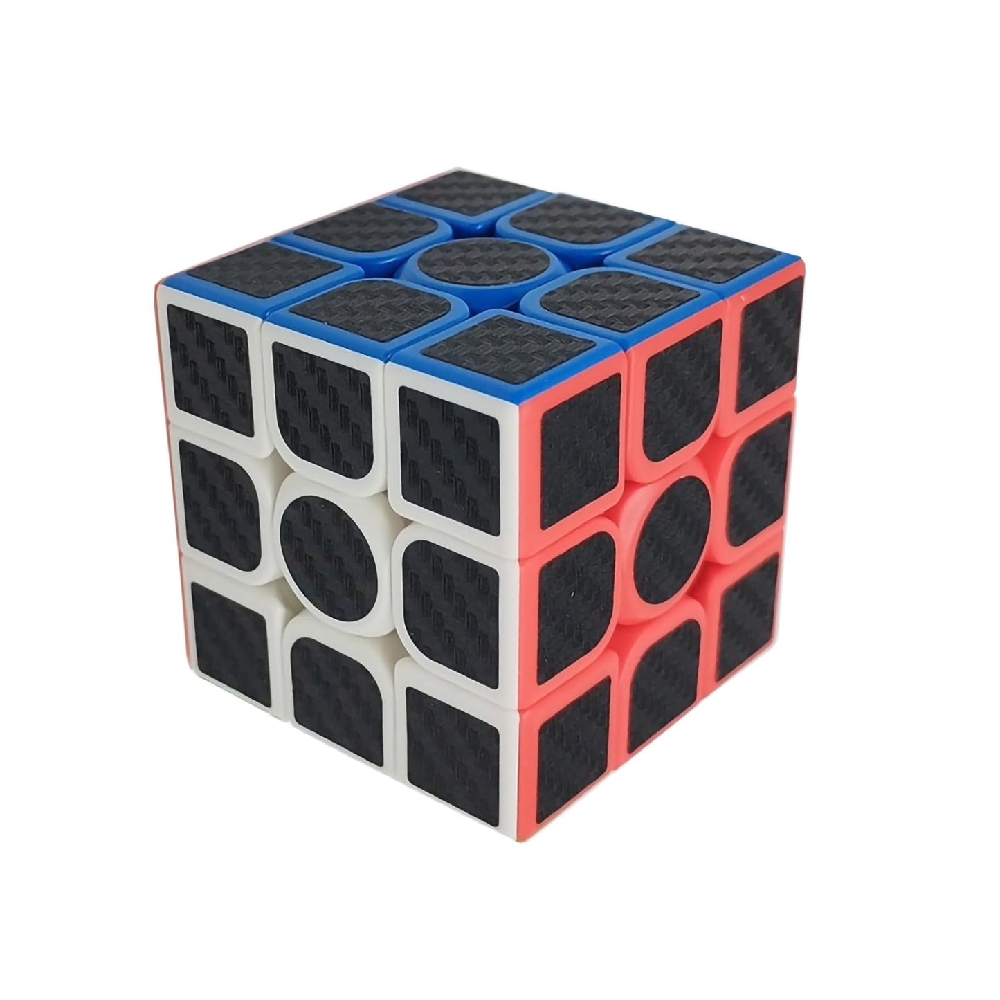 AHYUAN 3x3 Speed Cube Black Magic Cube Carbon Fibre Stickers Problem-Solving Brain Teaser Cube Toys Game Color-Matching Puzzle Fidget Toy Sensory